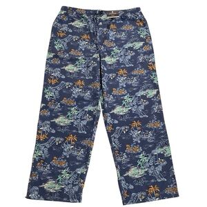 Stanford Regular Fit Hawaiian Print Cotton Lightweight Pajama Bottoms - NWT XL